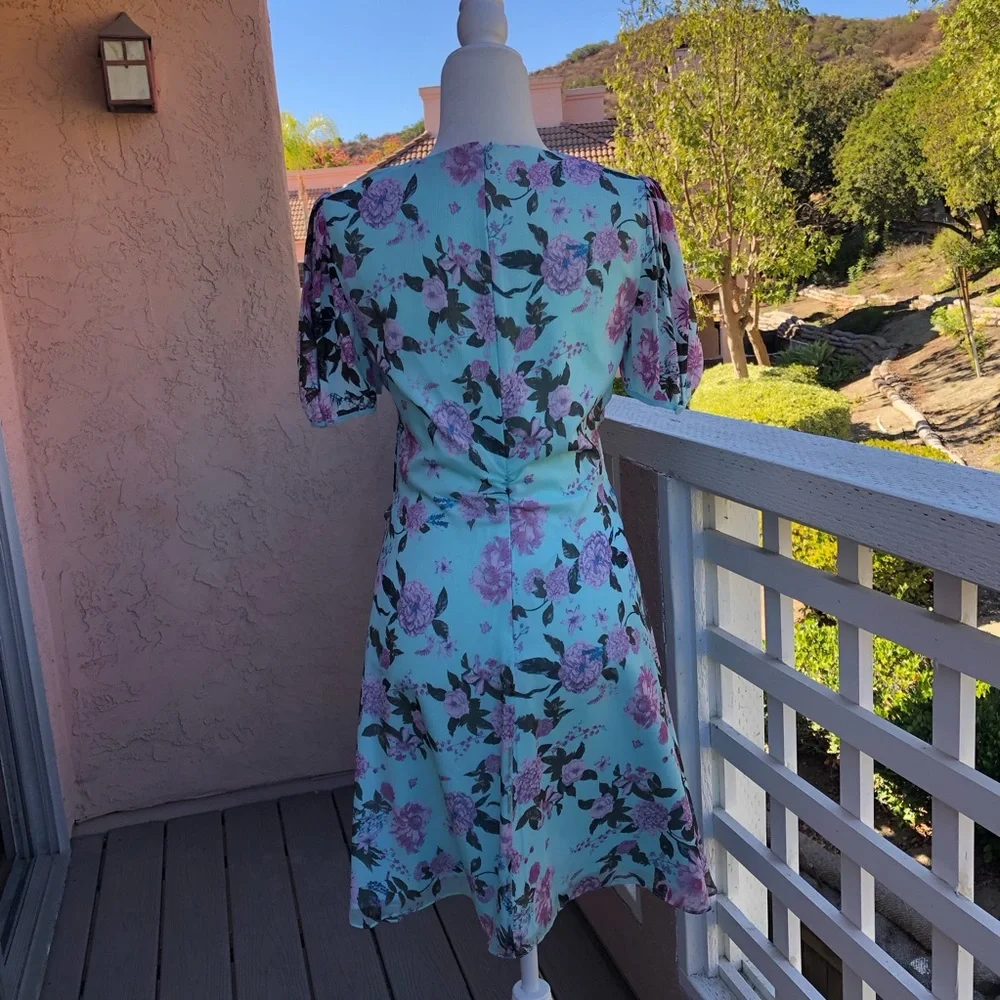 Diane Von Furstenberg Jillian Dress Lilac Small Lagoon